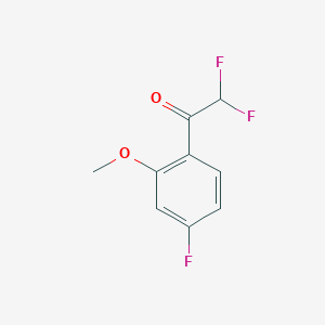 2,2-Difluoro-1-(4-fluoro-2-methoxyphenyl)ethan-1-one