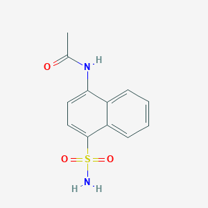 molecular formula C12H12N2O3S B13543485 N-(4-sulfamoylnaphthalen-1-yl)acetamide CAS No. 31863-62-4