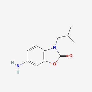 molecular formula C11H14N2O2 B13543493 6-Amino-3-(2-methylpropyl)-2(3H)-benzoxazolone 