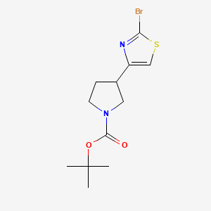 Tert-butyl3-(2-bromo-1,3-thiazol-4-yl)pyrrolidine-1-carboxylate