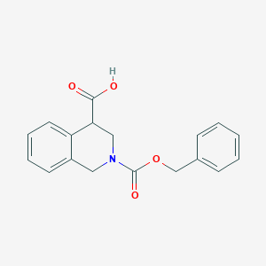 molecular formula C18H17NO4 B13543515 2-((Benzyloxy)carbonyl)-1,2,3,4-tetrahydroisoquinoline-4-carboxylic acid 