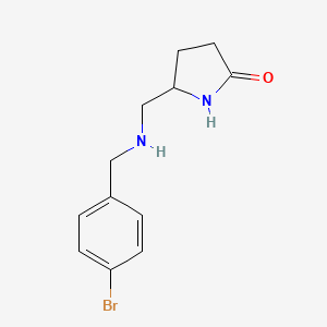 5-(((4-Bromobenzyl)amino)methyl)pyrrolidin-2-one