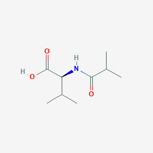 molecular formula C9H17NO3 B13543523 Isobutyryl-l-valine 