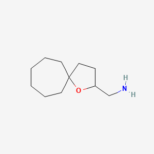 molecular formula C11H21NO B13543578 (1-Oxaspiro[4.6]undecan-2-yl)methanamine 