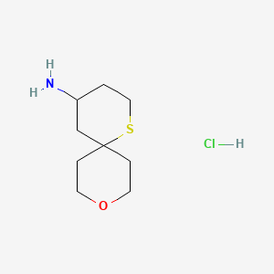 9-Oxa-1-thiaspiro[5.5]undecan-4-amine hydrochloride