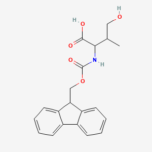 2-((((9H-Fluoren-9-yl)methoxy)carbonyl)amino)-4-hydroxy-3-methylbutanoic acid