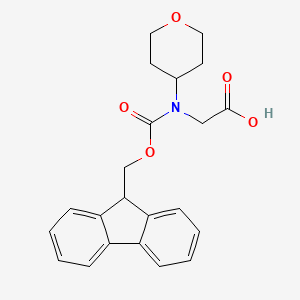 2-({[(9H-fluoren-9-yl)methoxy]carbonyl}(oxan-4-yl)amino)aceticacid