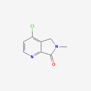 4-chloro-6-methyl-5H,6H,7H-pyrrolo[3,4-b]pyridin-7-one