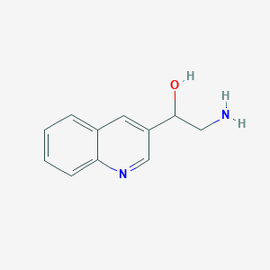 2-Amino-1-(quinolin-3-yl)ethan-1-ol