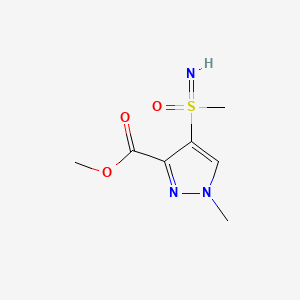 methyl4-[imino(methyl)oxo-lambda6-sulfanyl]-1-methyl-1H-pyrazole-3-carboxylate