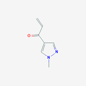 molecular formula C7H8N2O B13543680 1-(1-Methyl-1h-pyrazol-4-yl)prop-2-en-1-one 