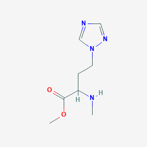 Methyl 2-(methylamino)-4-(1h-1,2,4-triazol-1-yl)butanoate