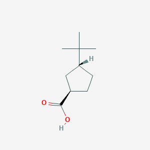 molecular formula C10H18O2 B13543733 (1R,3R)-3-tert-butylcyclopentane-1-carboxylic acid 