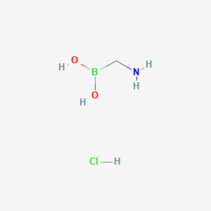 molecular formula CH7BClNO2 B13543792 (Aminomethyl)boronic acid hydrochloride 