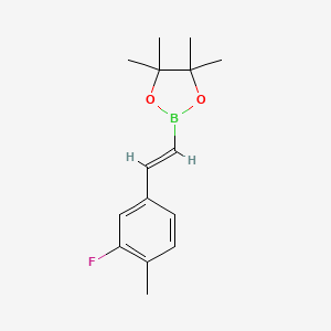 2-(3-Fluoro-4-methylstyryl)-4,4,5,5-tetramethyl-1,3,2-dioxaborolane