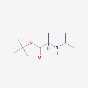 molecular formula C10H21NO2 B13543818 Tert-butyl isopropylalaninate 