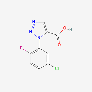 1-(5-Chloro-2-fluorophenyl)-1h-1,2,3-triazole-5-carboxylic acid