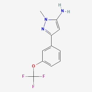 1-Methyl-3-(3-(trifluoromethoxy)phenyl)-1H-pyrazol-5-amine