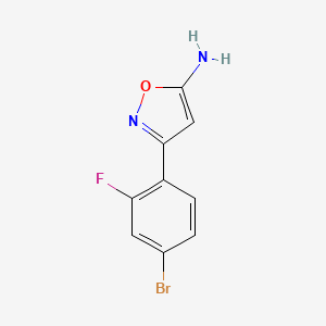 3-(4-Bromo-2-fluorophenyl)isoxazol-5-amine