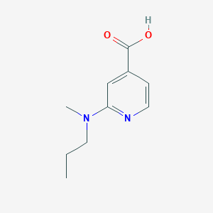 molecular formula C10H14N2O2 B13543961 2-(Methyl(propyl)amino)isonicotinic acid 