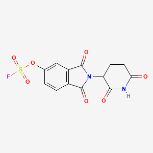 2-(2,6-dioxopiperidin-3-yl)-1,3-dioxo-2,3-dihydro-1H-isoindol-5-ylsulfurofluoridate