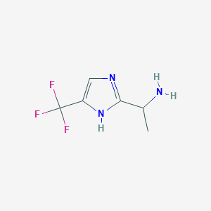 1-(5-(Trifluoromethyl)-1h-imidazol-2-yl)ethan-1-amine