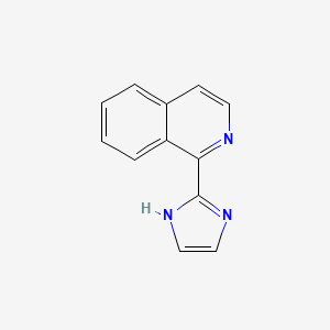 molecular formula C12H9N3 B13544020 1-(1H-imidazol-2-yl)isoquinoline 