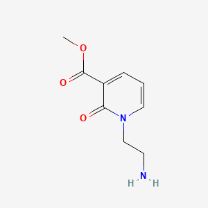 molecular formula C9H12N2O3 B13544047 Methyl 1-(2-aminoethyl)-2-oxo-1,2-dihydropyridine-3-carboxylate 