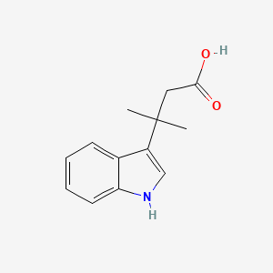 molecular formula C13H15NO2 B13544054 3-(1h-Indol-3-yl)-3-methylbutanoic acid 