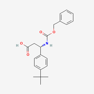 (s)-3-(((Benzyloxy)carbonyl)amino)-3-(4-(tert-butyl)phenyl)propanoic acid