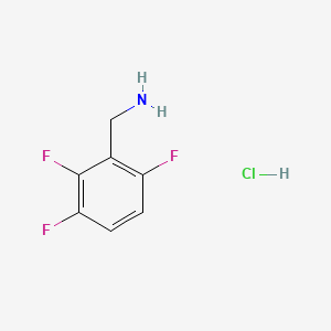 molecular formula C7H7ClF3N B13544090 (2,3,6-Trifluorophenyl)methanaminehydrochloride 