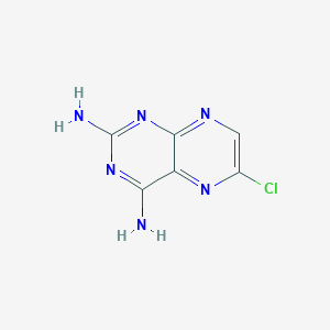 molecular formula C6H5ClN6 B13544105 2,4-Diamino-6-chloropteridine CAS No. 17714-06-6