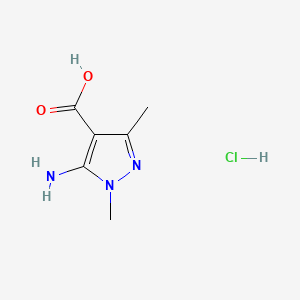 5-amino-1,3-dimethyl-1H-pyrazole-4-carboxylicacidhydrochloride