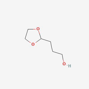 molecular formula C6H12O3 B1354413 1,3-二氧戊环-2-丙醇 CAS No. 85391-14-6