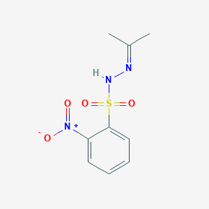 molecular formula C9H11N3O4S B1354414 2-Nitro-N'-(propan-2-ylidene)benzenesulfonohydrazide CAS No. 6655-27-2