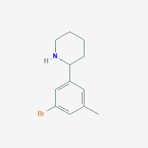 2-(3-Bromo-5-methylphenyl)piperidine