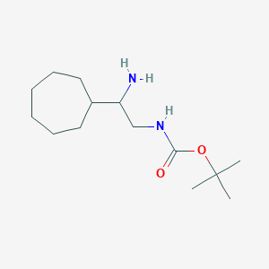 tert-Butyl (2-amino-2-cycloheptylethyl)carbamate