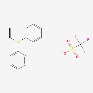 molecular formula C15H13F3O3S2 B1354423 Diphenyl(vinyl)sulfonium trifluoromethanesulfonate CAS No. 247129-88-0