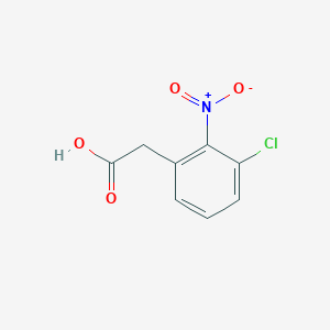 molecular formula C8H6ClNO4 B1354426 3-Chloro-2-nitrophenylacetic acid CAS No. 23066-21-9