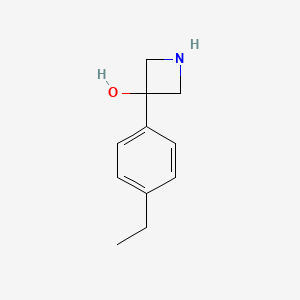 3-(4-Ethylphenyl)azetidin-3-ol