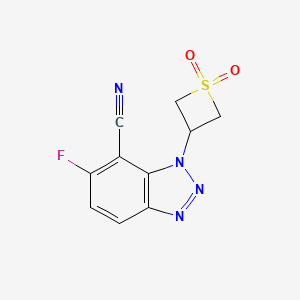 1-(1,1-Dioxidothietan-3-yl)-6-fluoro-1H-benzo[d][1,2,3]triazole-7-carbonitrile