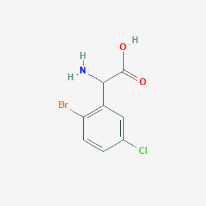 2-Amino-2-(2-bromo-5-chlorophenyl)acetic acid