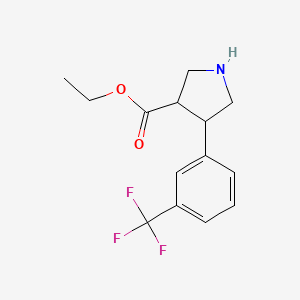 Ethyl 4-[3-(trifluoromethyl)phenyl]pyrrolidine-3-carboxylate