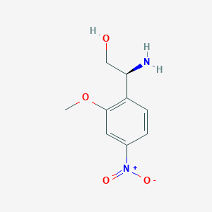 (s)-2-Amino-2-(2-methoxy-4-nitrophenyl)ethan-1-ol