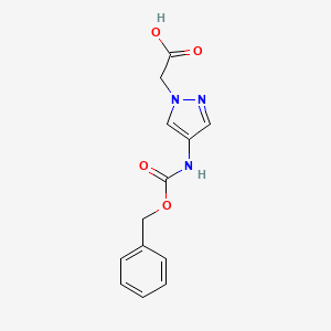 2-(4-(((Benzyloxy)carbonyl)amino)-1h-pyrazol-1-yl)acetic acid