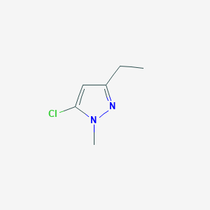 molecular formula C6H9ClN2 B1354436 5-chloro-3-ethyl-1-methyl-1H-pyrazole CAS No. 29938-63-4