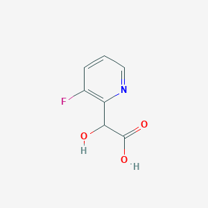 molecular formula C7H6FNO3 B13544382 2-(3-Fluoro-2-pyridyl)-2-hydroxyacetic Acid 