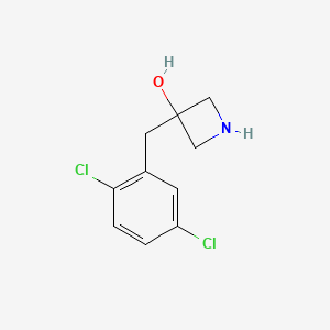 molecular formula C10H11Cl2NO B13544385 3-(2,5-Dichlorobenzyl)azetidin-3-ol 