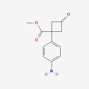 Methyl 1-(4-aminophenyl)-3-oxocyclobutane-1-carboxylate