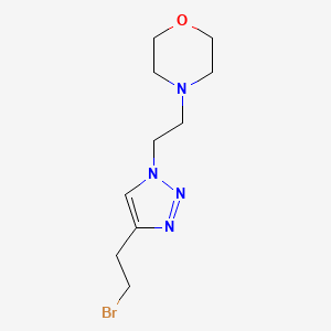 4-(2-(4-(2-Bromoethyl)-1h-1,2,3-triazol-1-yl)ethyl)morpholine